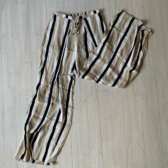 ANTHRO | striped palazzo pant - Picture 5 of 7